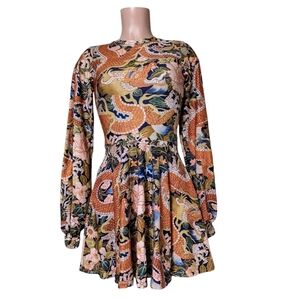 BLACKMILK IMPERIAL DRAGON BISHOP SKATER DRESS - LIMITED